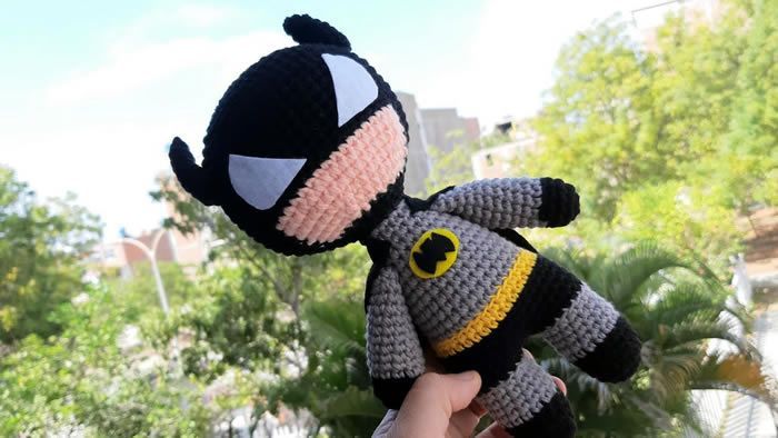 Batman amigurumi a crochet