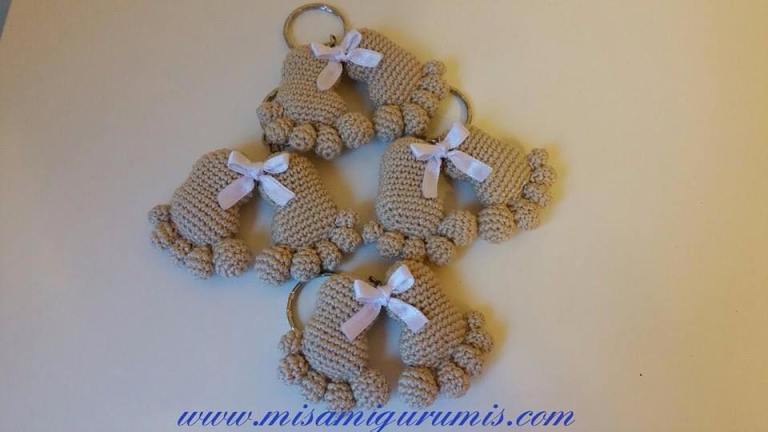 Huellas amigurumi de Bebé
