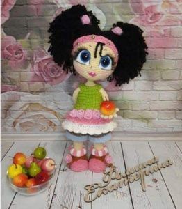 Muñeca amigurumi pequeña Hada