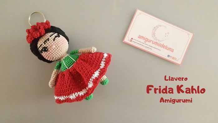 Llavero muñeca Frida Kahlo tutorial