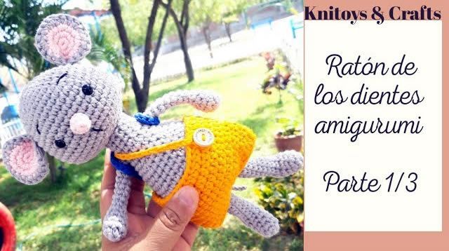 Ratoncito Pérez amigurumi con patrón paso a paso