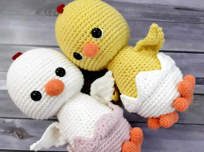 Pollito Chick amigurumi a crochet