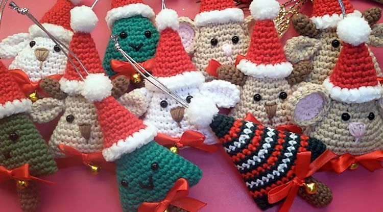 Adornos Navideños amigurumi DIY
