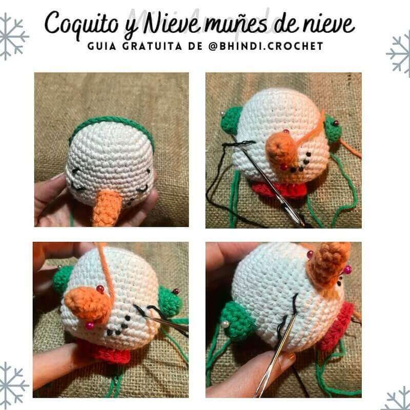 Armado muñeco de nieve