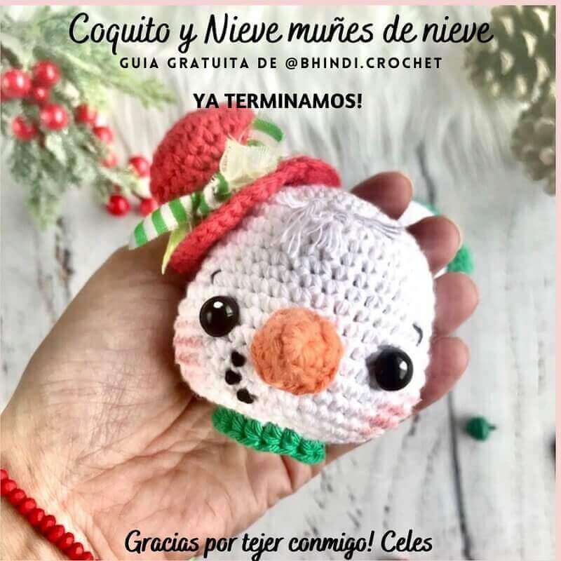 Terminado muñeco nieve