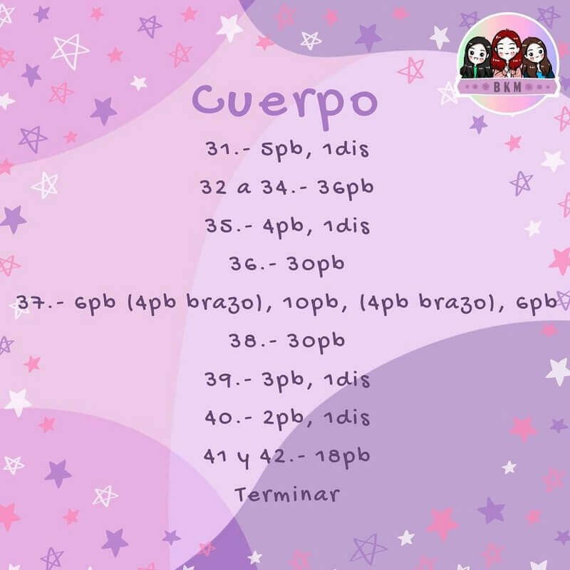 cuerpo amigurumi 2