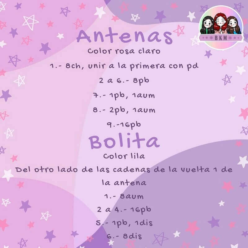 Antenas amigurumi