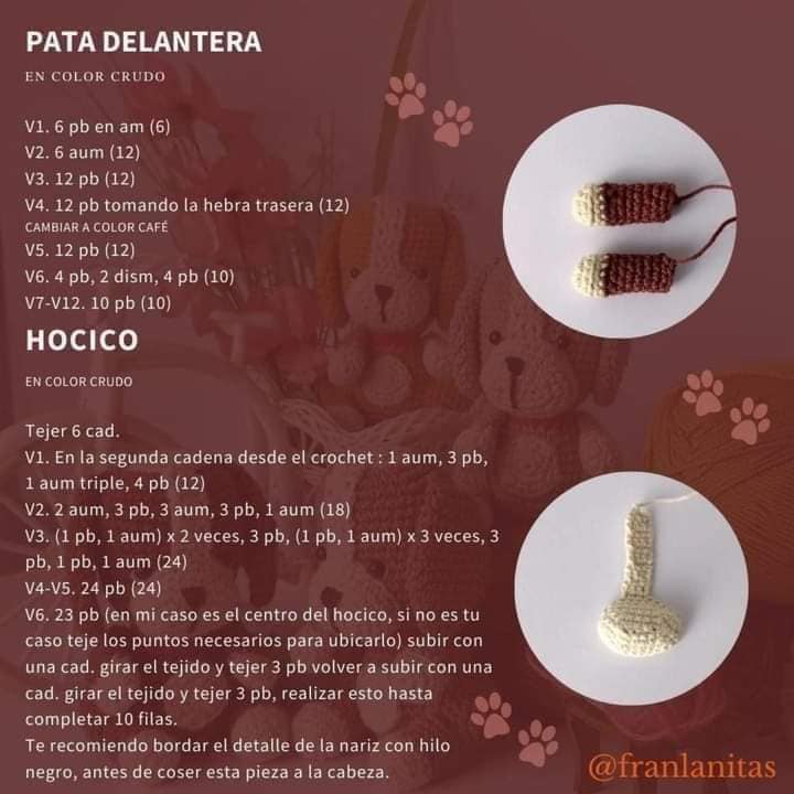 Mini cachorros amigurumi