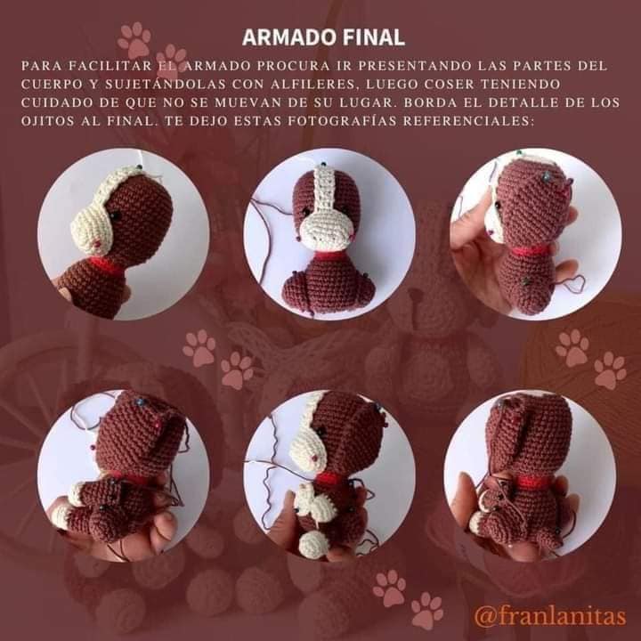 Mini cachorros amigurumi