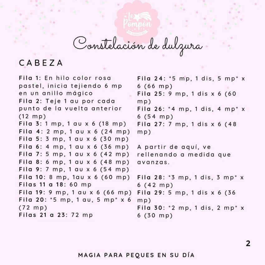 Mantita de apego Unicornio - Cabeza