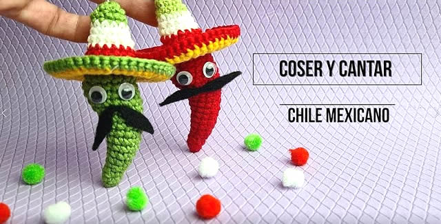 DIY Chile mexicano amigurumi