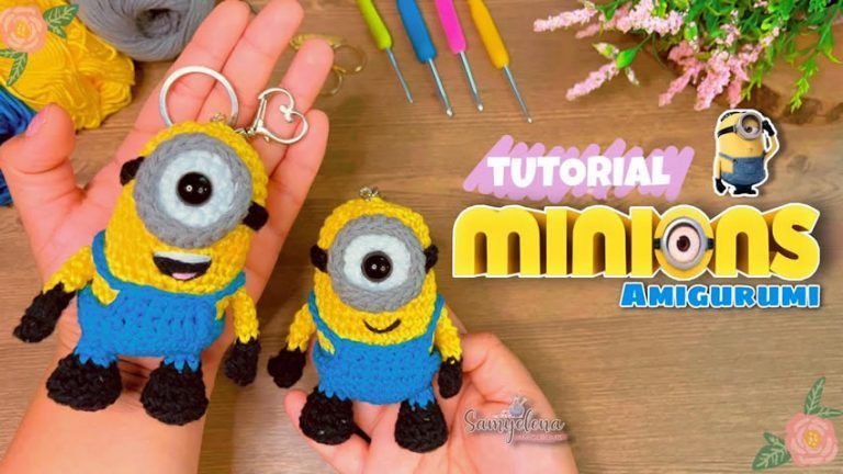 Minions Amigurumi llavero crochet