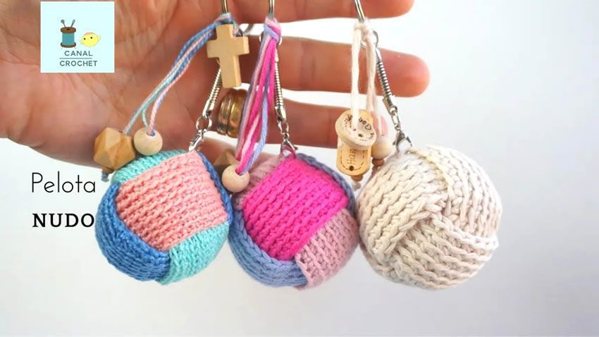 Pelota nudo a crochet