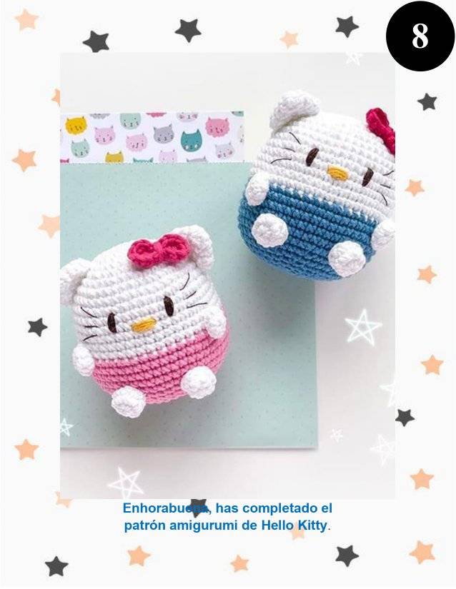 Llavero Hello Kitty amigurumi