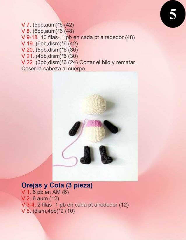 Osito panda con vestido