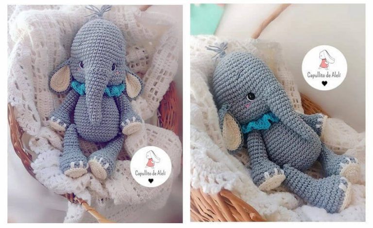 Elefante bebé amigurumi