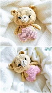 Osito amigurumi con peto